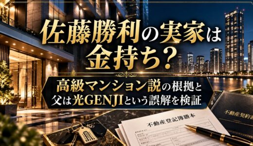 佐藤勝利の実家は金持ち？高級マンション説の根拠と父は光GENJIという誤解を検証