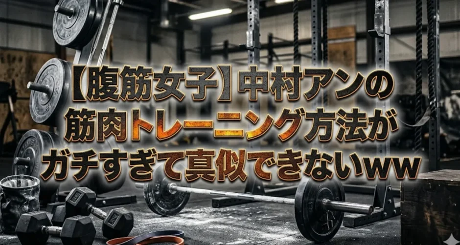 【腹筋女子】中村アンの筋肉トレーニング方法がガチすぎて真似できないｗｗ