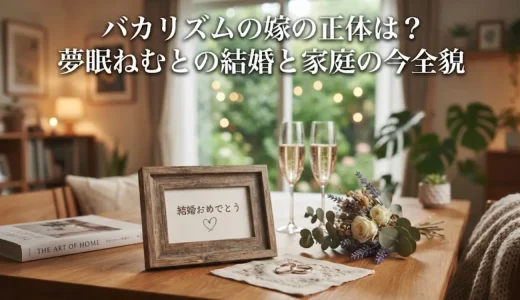 バカリズムの嫁の正体は？夢眠ねむとの結婚と家庭の今全貌