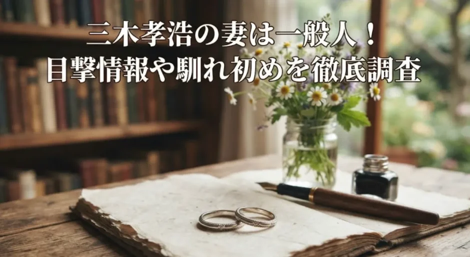 三木孝浩の妻は一般人！目撃情報や馴れ初めを徹底調査
