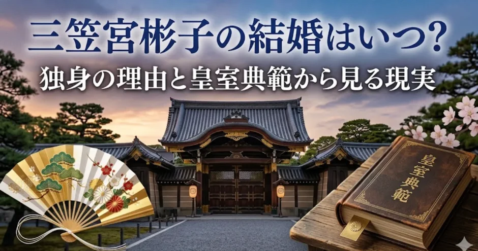 三笠宮彬子の結婚はいつ？独身の理由と皇室典範から見る現実