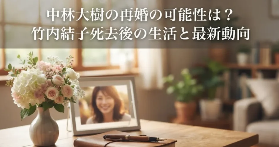 中林大樹の再婚の可能性は？竹内結子死去後の生活と最新動向