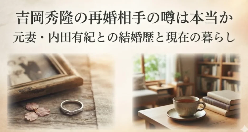吉岡秀隆の再婚相手の噂は本当か｜元妻・内田有紀との結婚歴と現在の暮らし