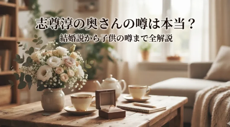 志尊淳の奥さんの噂は本当？結婚説から子供の噂まで全解説