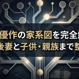 松田優作の家系図を完全解説！前妻・後妻と子供・親族まで整理一覧