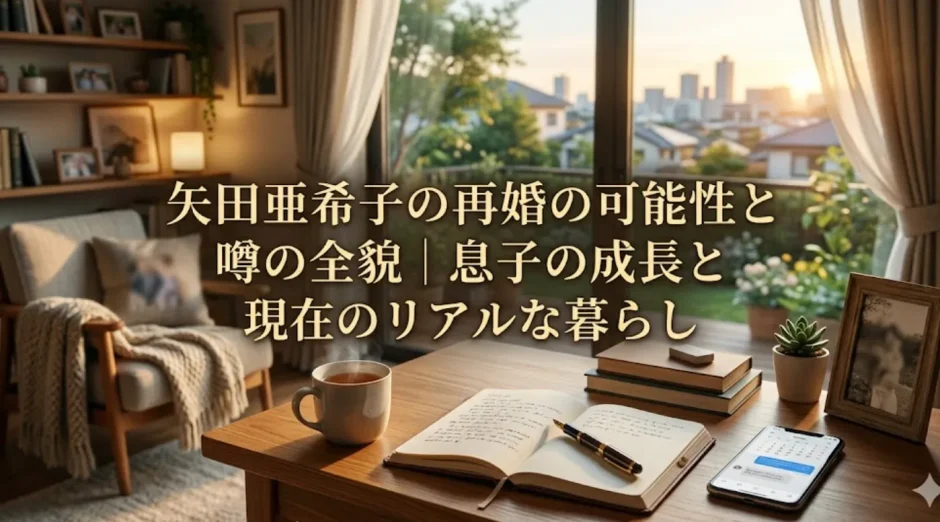 矢田亜希子の再婚の可能性と噂の全貌｜息子の成長と現在のリアルな暮らし