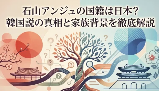 石山アンジュの国籍は日本？韓国説の真相と家族背景を徹底解説
