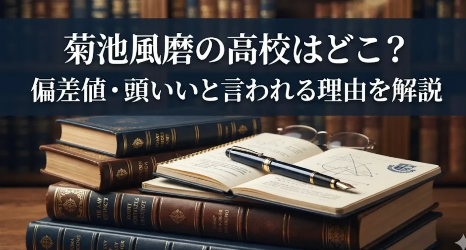 菊池風磨の高校はどこ？偏差値・頭いいと言われる理由を解説