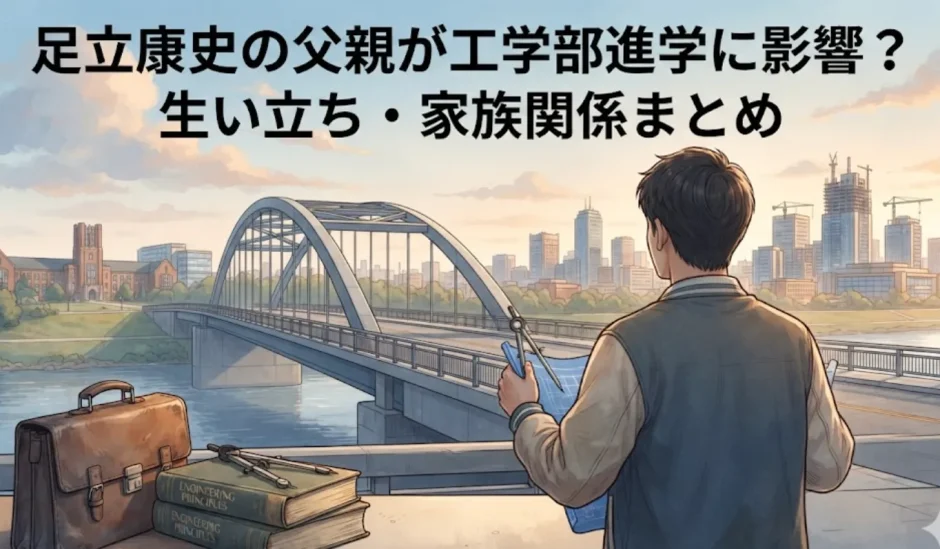 足立康史の父親が工学部進学に影響？生い立ち・家族関係まとめ